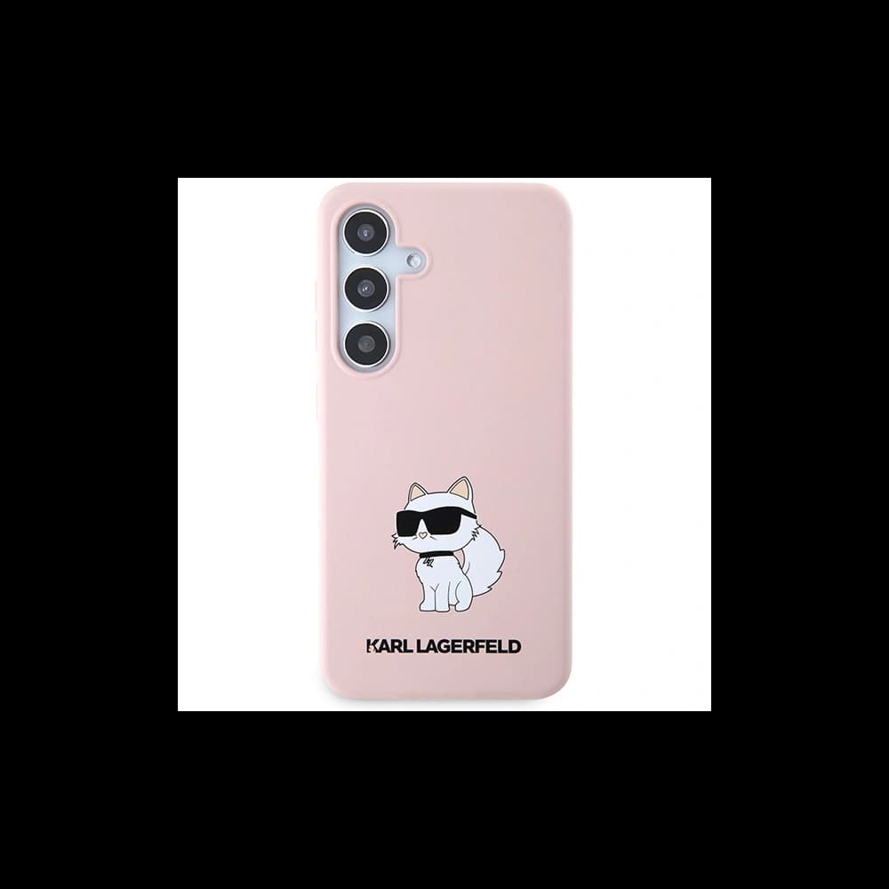 Case Karl Lagerfeld KLHCS24MSNCHBCP Samsung Galaxy S24+ Plus Hartschale Silikon Choupette rosa/pink - 3