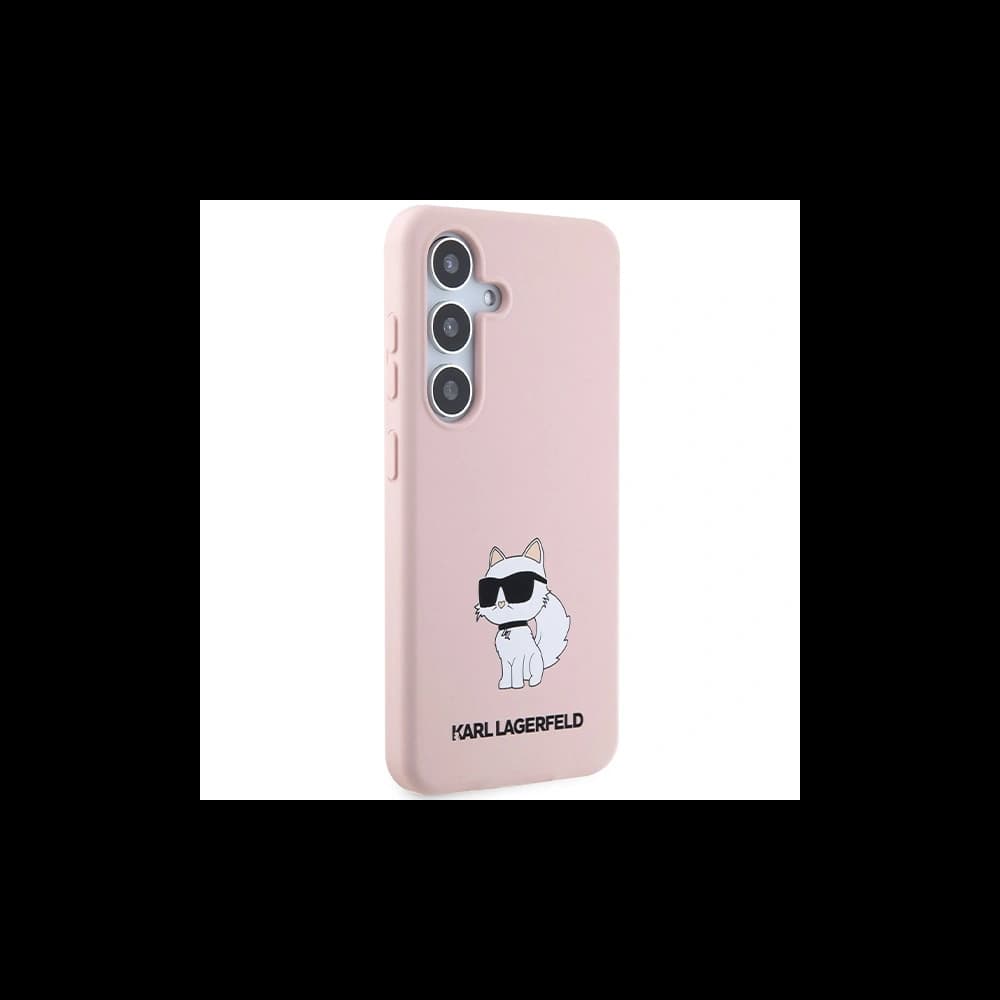 Case Karl Lagerfeld KLHCS24MSNCHBCP Samsung Galaxy S24+ Plus Hartschale Silikon Choupette rosa/pink - 4