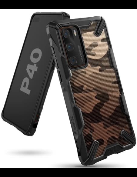 [OUTLET] Ringke Fusion-X Huawei P40 Camo (Moro) Black