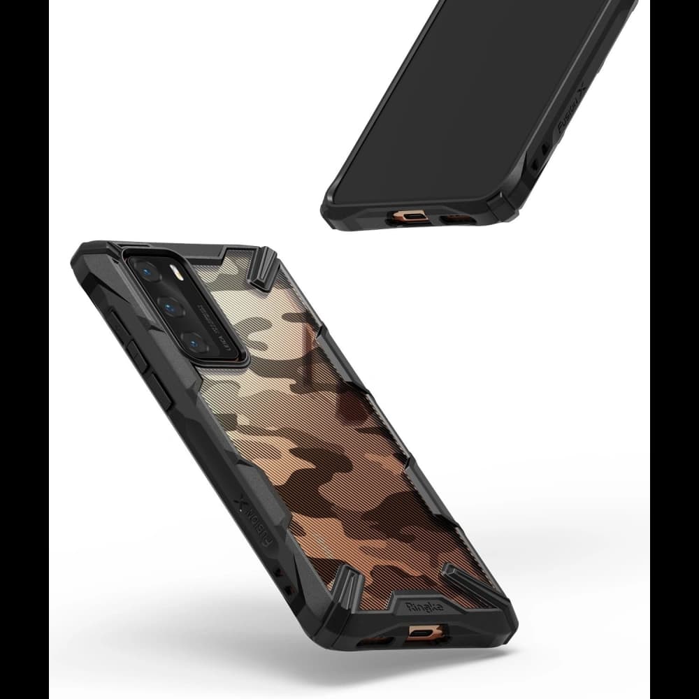 [OUTLET] Case Ringke Fusion-X Huawei P40 Camo (Moro) Schwarz - 6