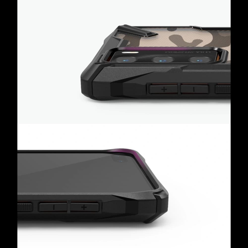 [OUTLET] Case Ringke Fusion-X Huawei P40 Camo (Moro) Schwarz - 9