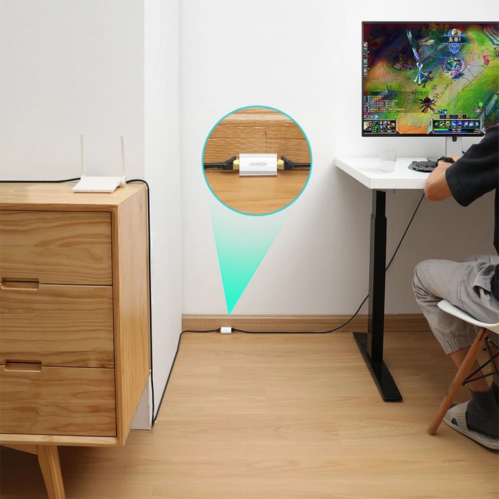 UGREEN NW116 RJ45 / RJ45 network connector white - 4