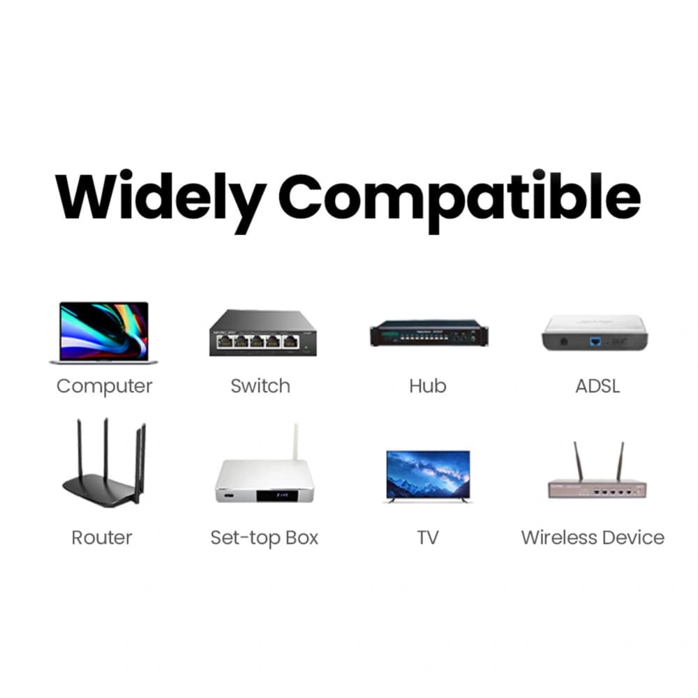 UGREEN NW116 RJ45 / RJ45 network connector white - 10