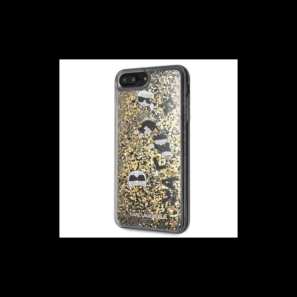 Karl Lagerfeld KLHCI8LROGO iPhone 7/8 Plus schwarz & gold/schwarz & gold Hartschalenetui Glitter - 2