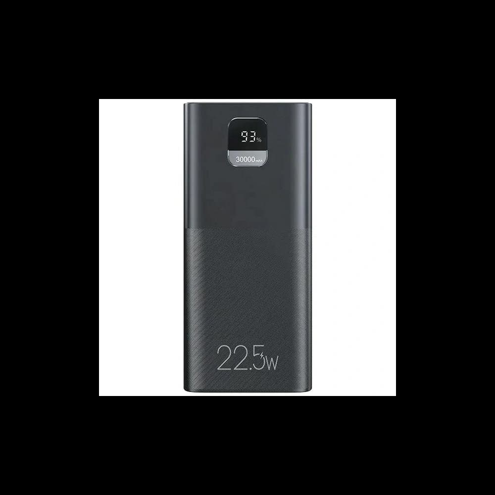 USAMS PB68 powerbank 30000mAh 2xUSB-A, USB-C, 20W, PD, QC 3.0 with display black - 1