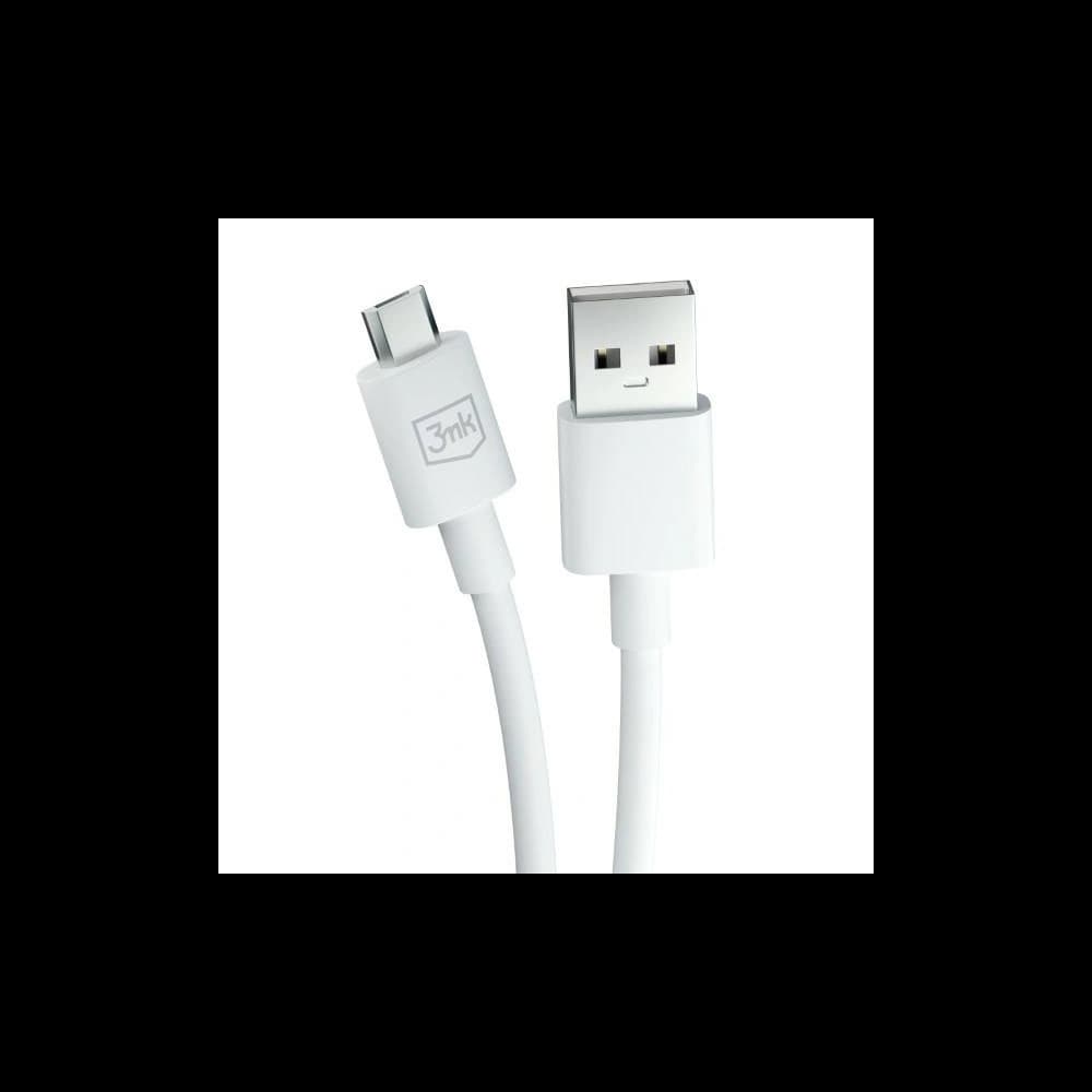3MK cable Hyper USB-A / microUSB 1.2m 5V 2.4A white - 8