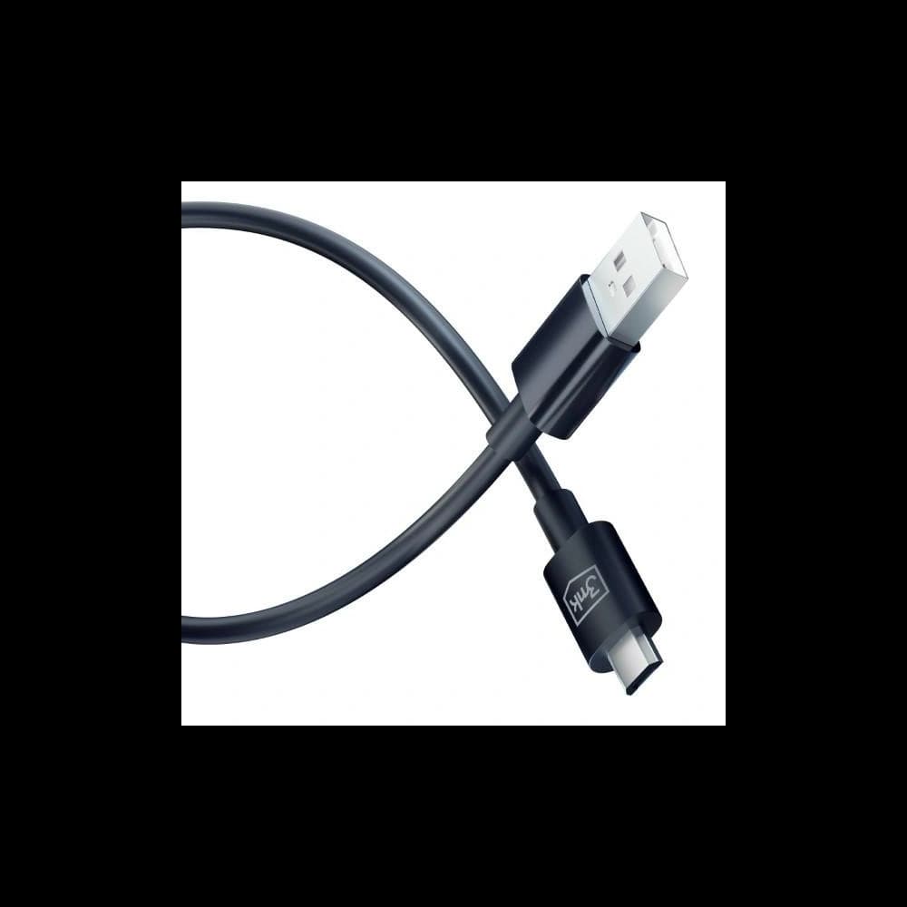 Kabel 3MK Hyper USB-A / microUSB 1.2m 5V 2.4A Schwarz/Black - 5