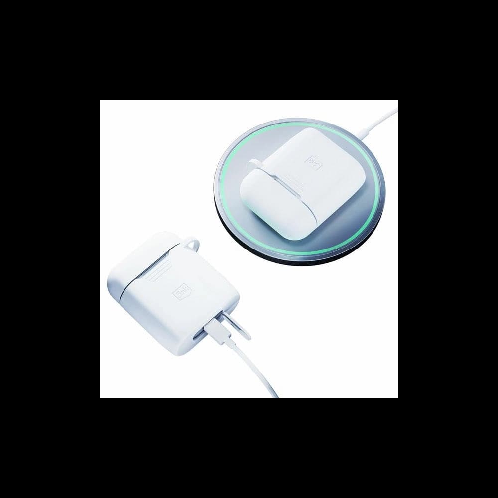 3MK Silicon Case Apple AirPods 2 + carabiner white - 7