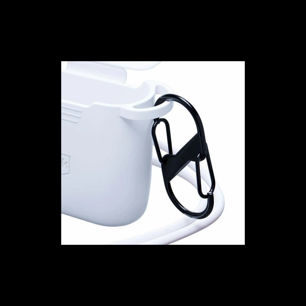 3MK Silicon Case Apple AirPods 2 + carabiner white - 14