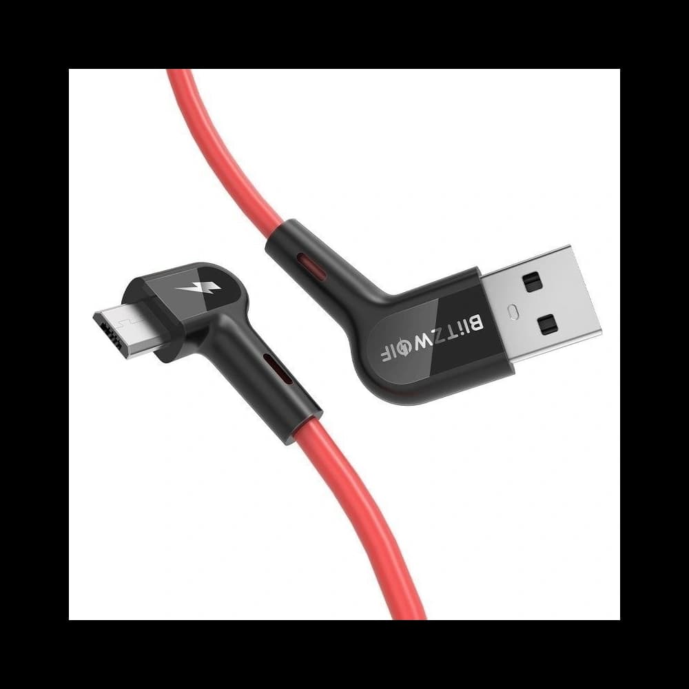 BlitzWolf Gewinkeltes Micro-USB-Kabel BW-AC2 2,4A 0,9m - 2