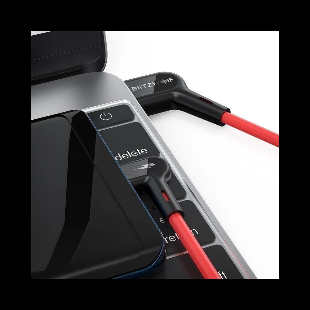 BlitzWolf Gewinkeltes Micro-USB-Kabel BW-AC2 2,4A 0,9m - 4