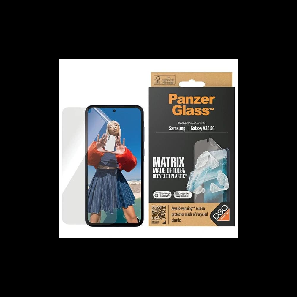 Hybridglas PanzerGlass Matrix Ultra-Wide Fit Samsung Galaxy A35 5G - 1
