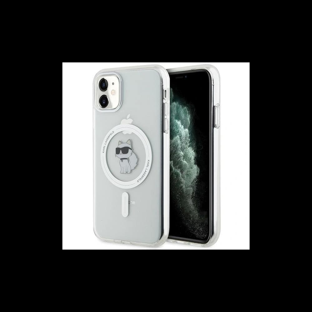 Case Karl Lagerfeld KLHMN61HFCCNOT Apple iPhone XR / 11 Hardcase IML Choupette MagSafe transparent - 1