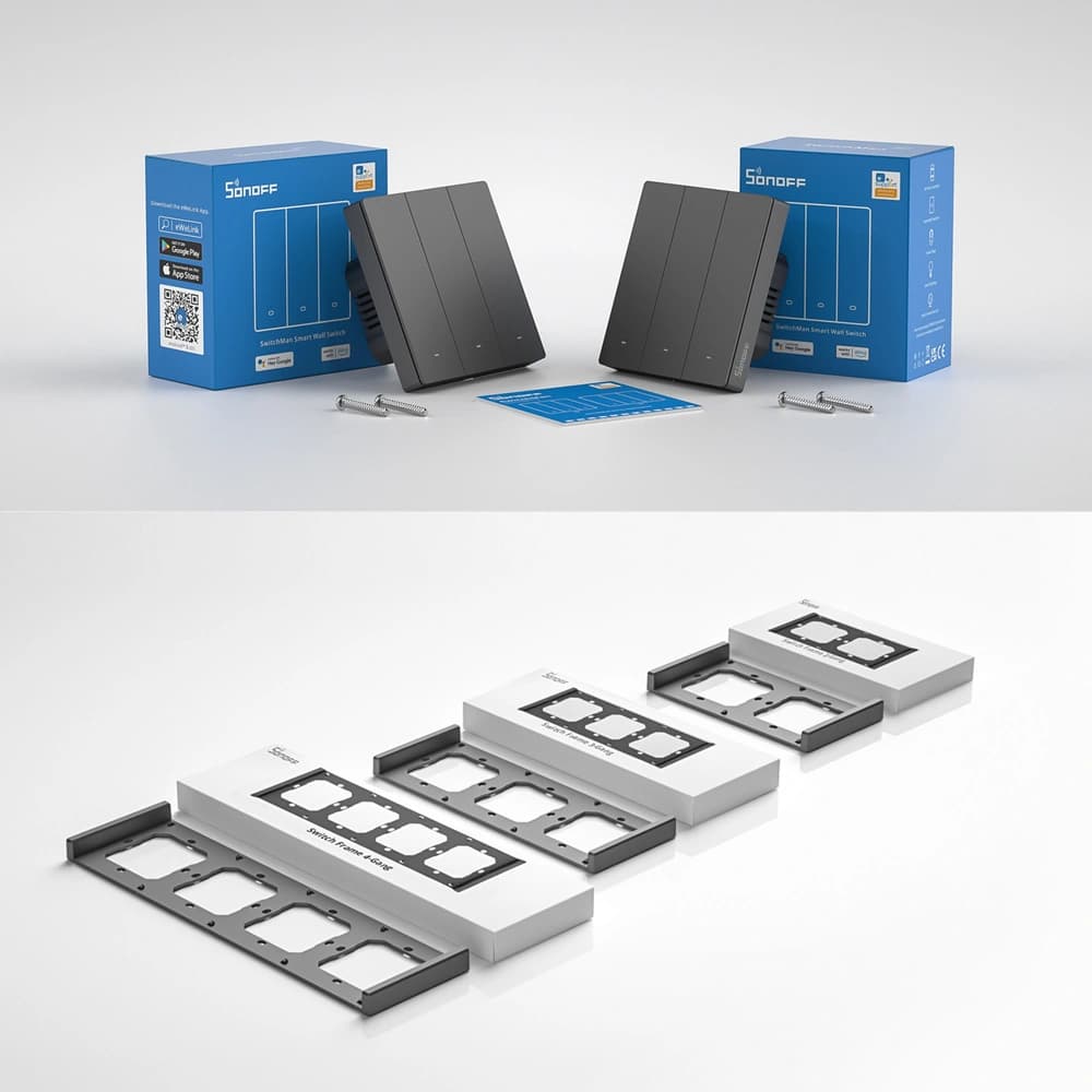 Sonoff smart switch 1-channel wall-mounted Wi-Fi black - 18