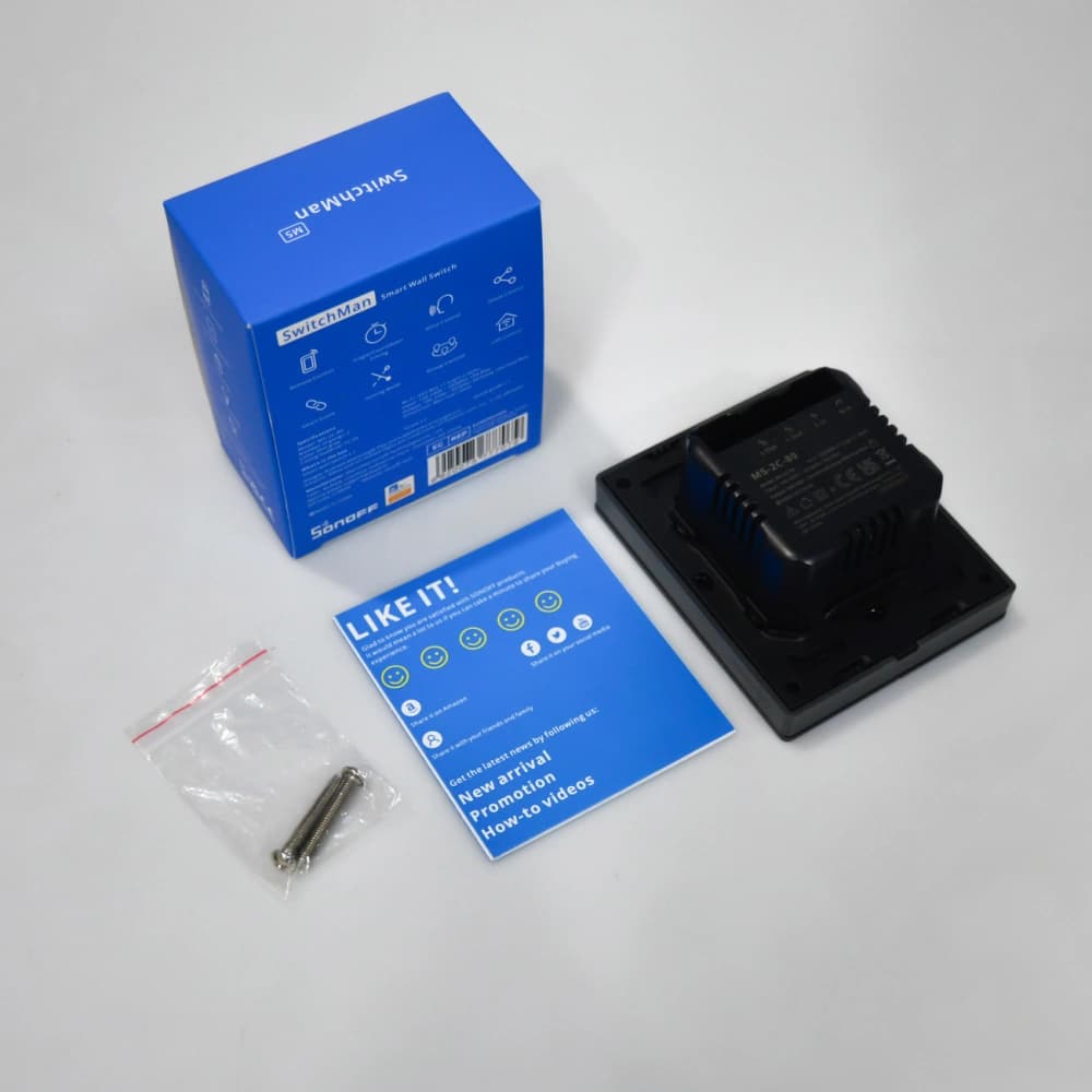 Sonoff smart switch 2-channel wall-mounted Wi-Fi black - 4