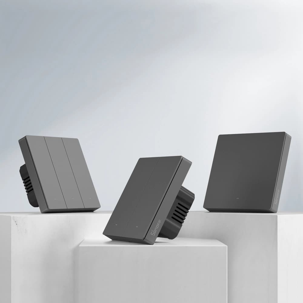 Sonoff smart switch 2-channel wall-mounted Wi-Fi black - 6