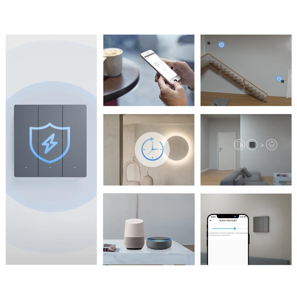 Sonoff smart switch 2-channel wall-mounted Wi-Fi black - 9