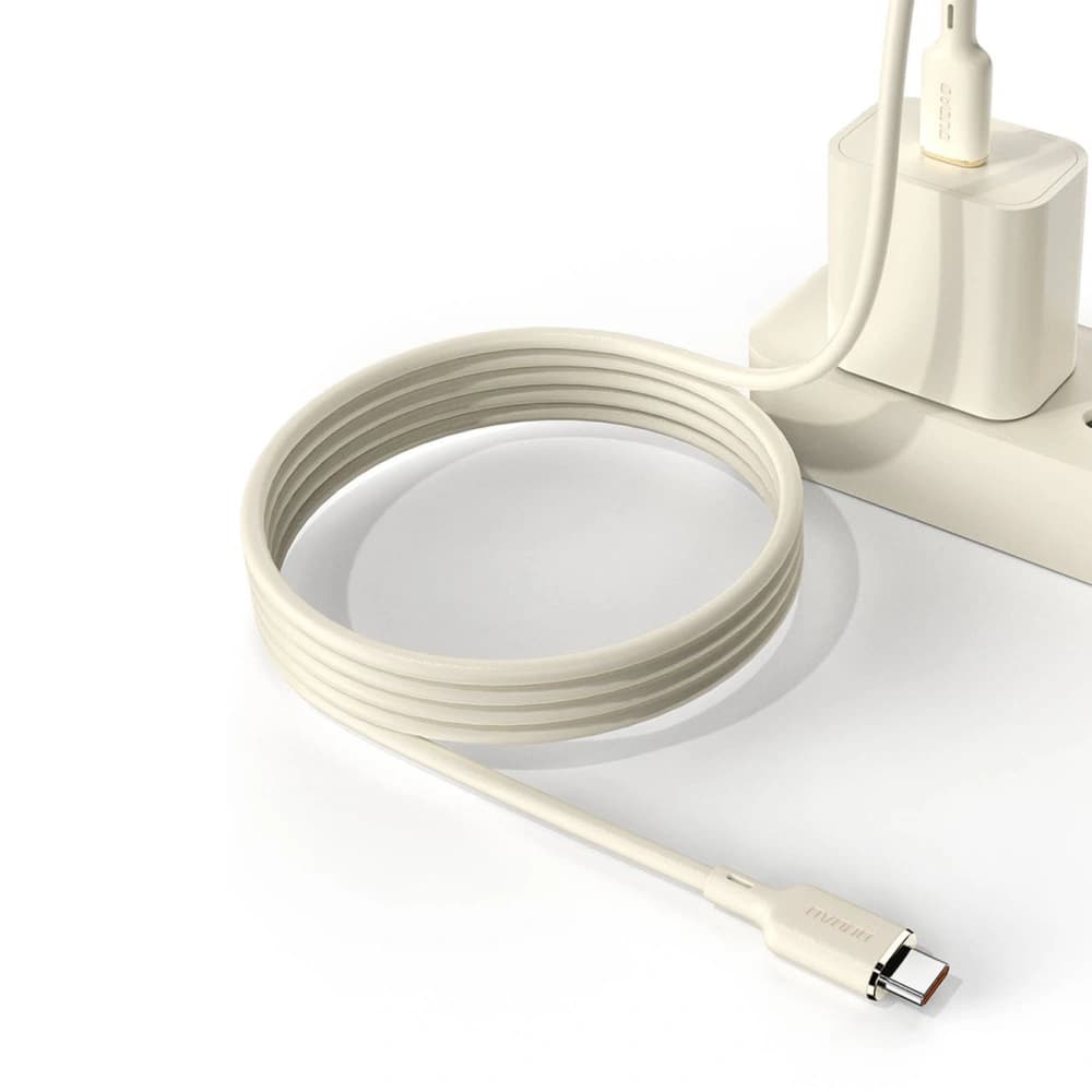 Dudao L7SF 2in1 cable USB-C / USB-C, Lightning 100W 1.2m beige - 6