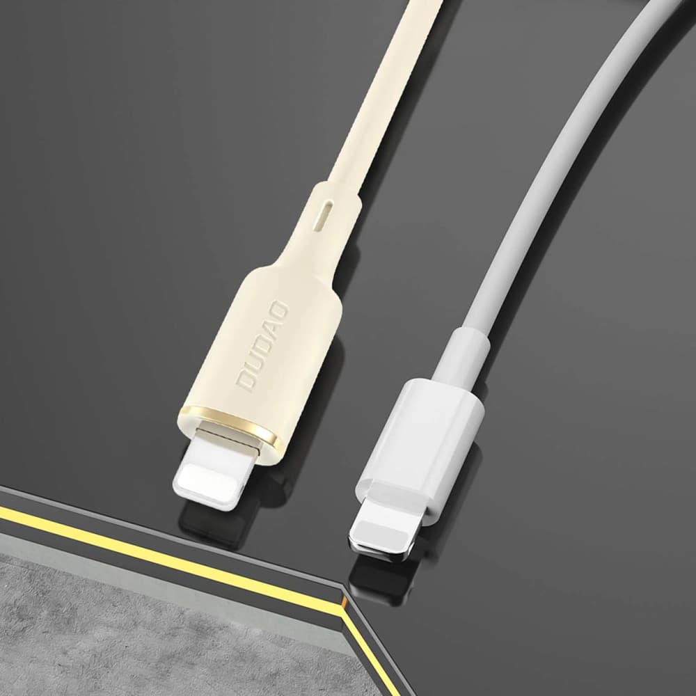 Dudao L7SF 2in1 cable USB-C / USB-C, Lightning 100W 1.2m beige - 7