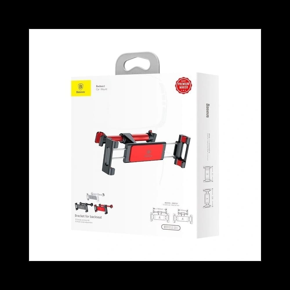 Baseus Tablet Backseat Car Mount Red - 7