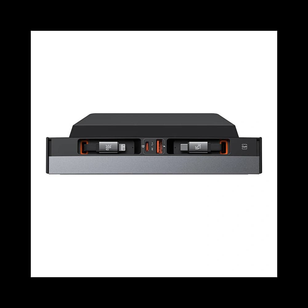 HUB Baseus T-Space mit USB-C, Lightning 45W Kabel für Tesla (schwarz) - 3