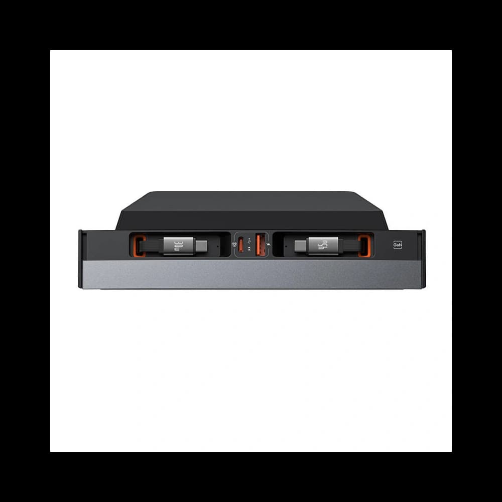 Baseus T-Space hub with USB-C, USB-C 45W cable for Tesla (black) - 3
