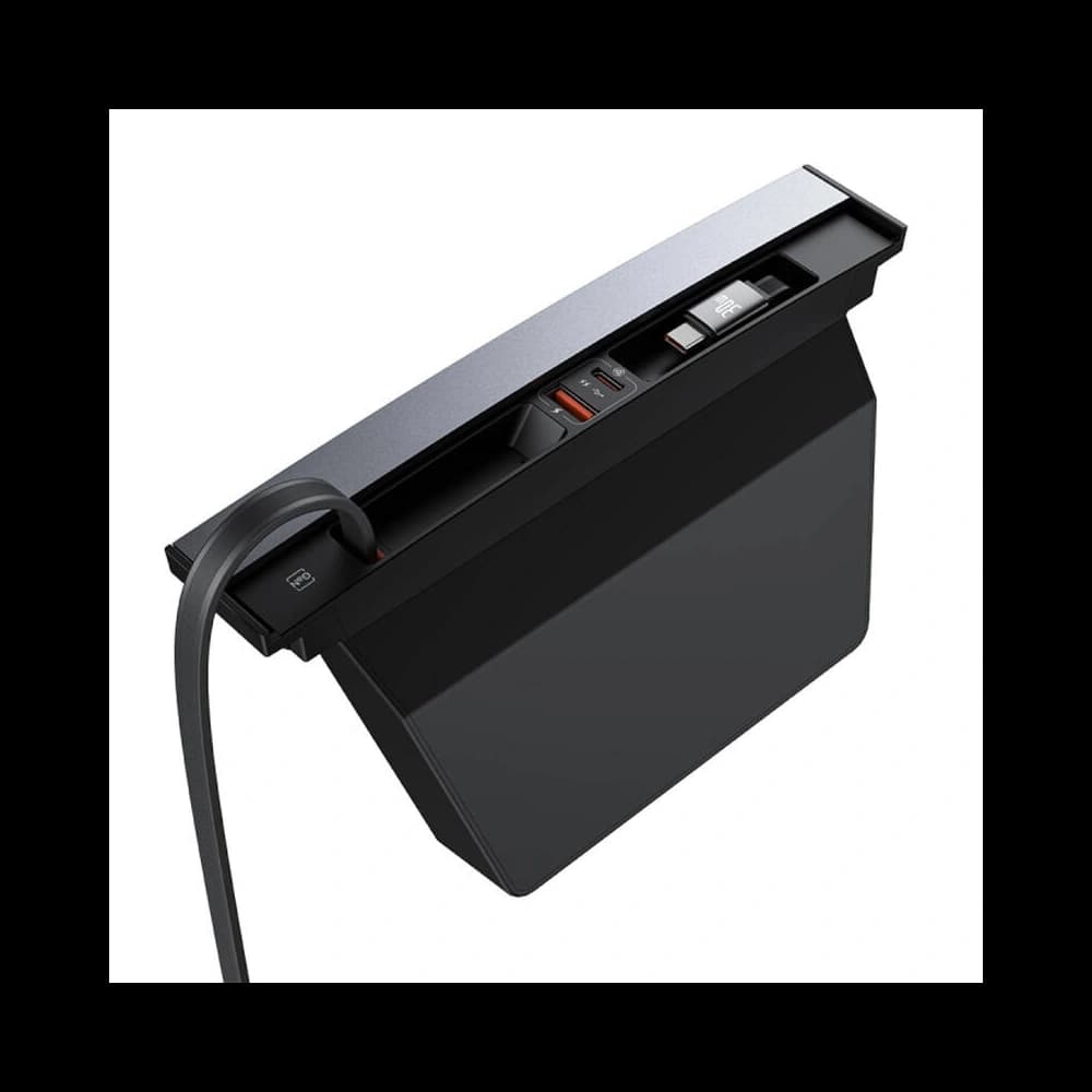 Baseus T-Space hub with USB-C, USB-C 45W cable for Tesla (black) - 4