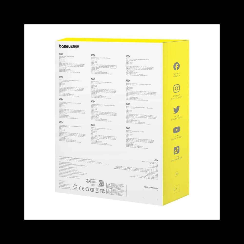 Baseus T-Space hub with USB-C, USB-C 45W cable for Tesla (black) - 8