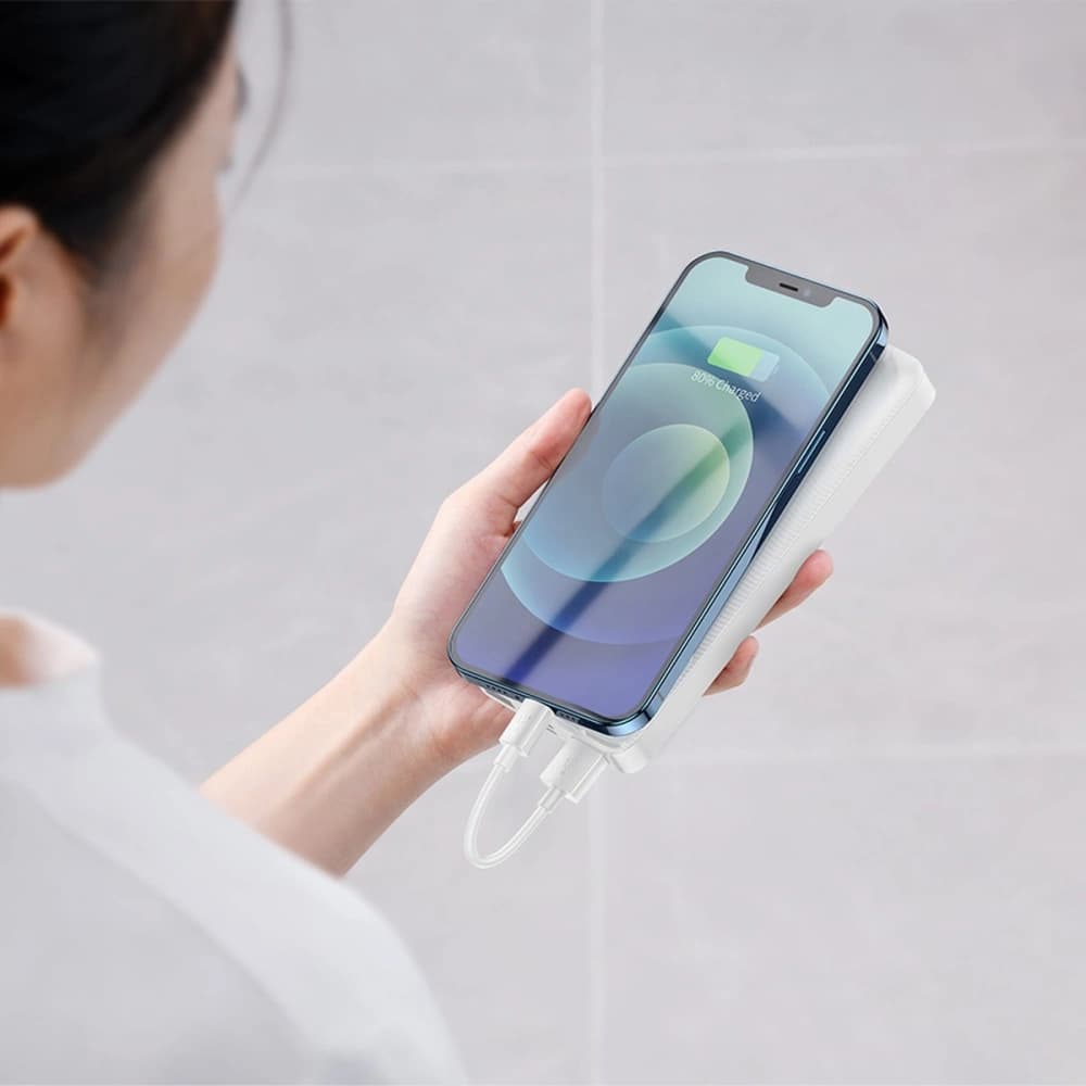 Powerbank Baseus Bipow 30000mAh 15W + 4in1 cable USB-A / microUSB, 2xUSB-C, Lightning 1.2m - 11