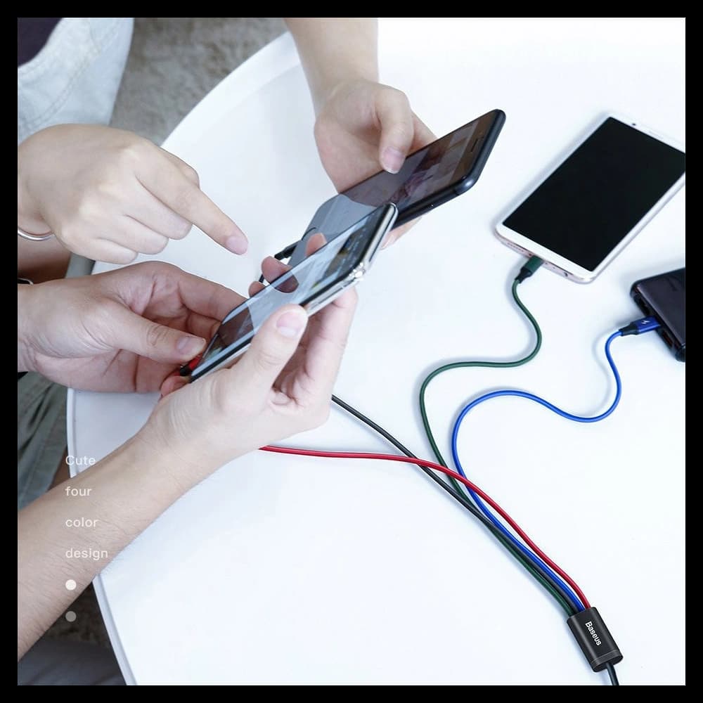 Powerbank Baseus Bipow 30000mAh 15W + 4in1 cable USB-A / microUSB, 2xUSB-C, Lightning 1.2m - 22