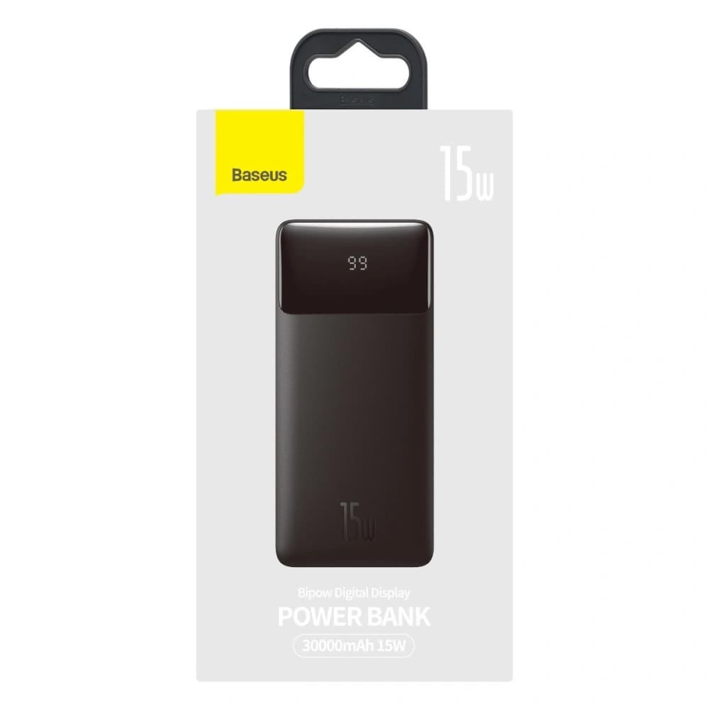 Powerbank Baseus Bipow 30000mAh 15W + 4in1 cable USB-A / microUSB, 2xUSB-C, Lightning 1.2m - 26