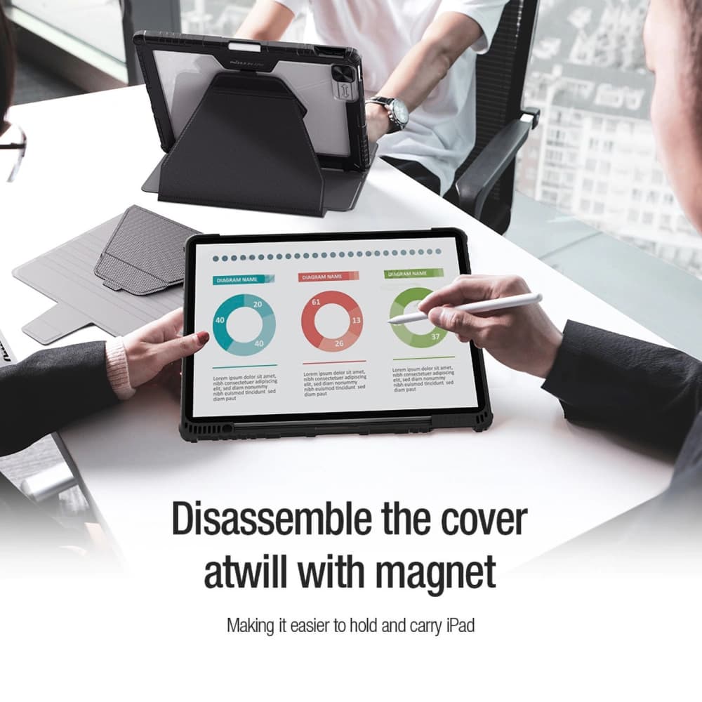 Nillkin Bumper SnapSafe Apple iPad Pro 12.9 2020/2021/2022 (4, 5, 6 gen) blue - 8