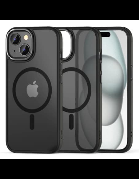 Case Tech-Protect MagMat 2 MagSafe Apple iPhone 15 Matt Schwarz