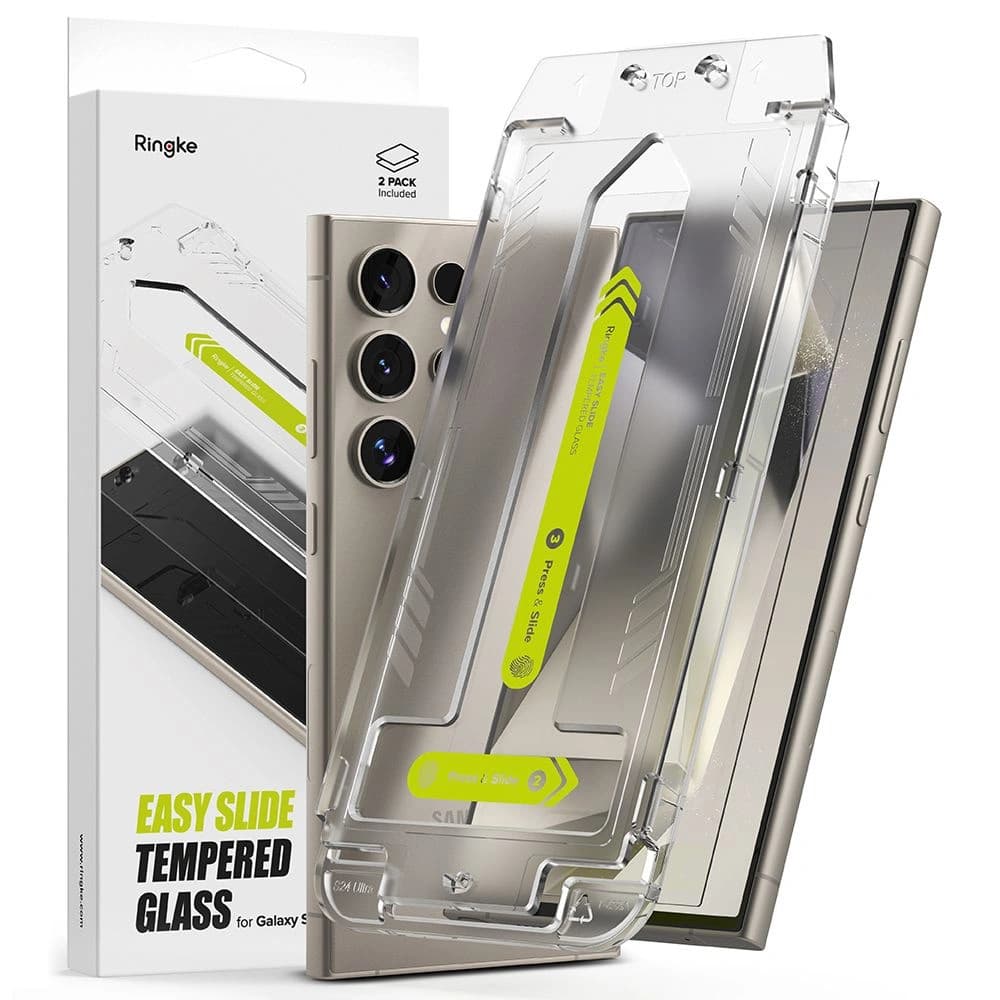 Gehärtetes Glas Ringke Easy Slide Samsung Galaxy S24 Ultra Clear [2 PACK] - 1