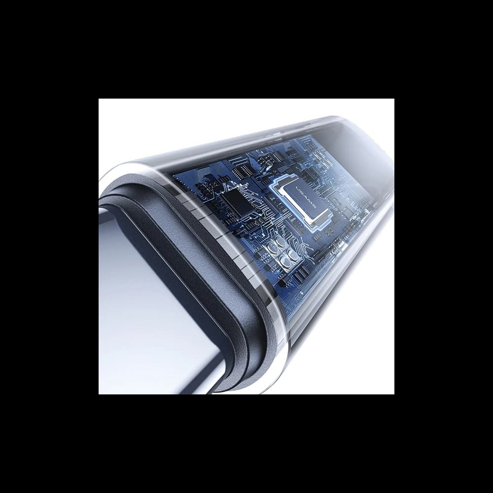 Adapter USAMS US-SJ682 AU18 USB-C / USB-C Digitalanzeige 100W Stahl/Aluminium - 3