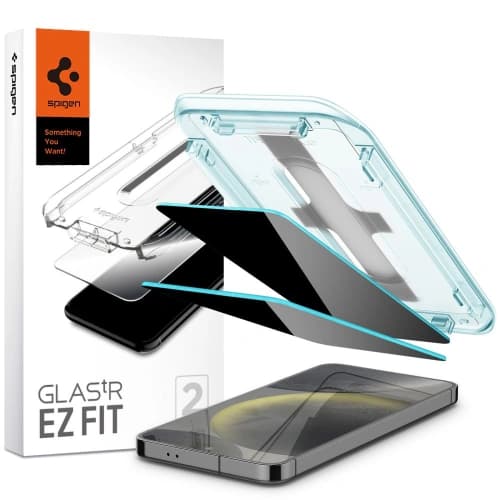 Spigen GLAS.tR ez Fit Samsung Galaxy S24 Privacy [2 PACK]