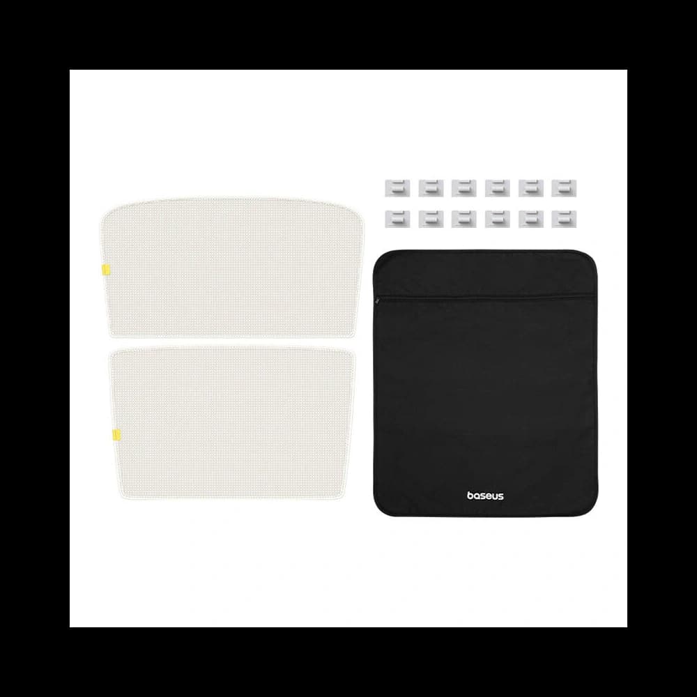 Baseus T-Space dual layer car sun protection for Tesla Model 3 white - 7