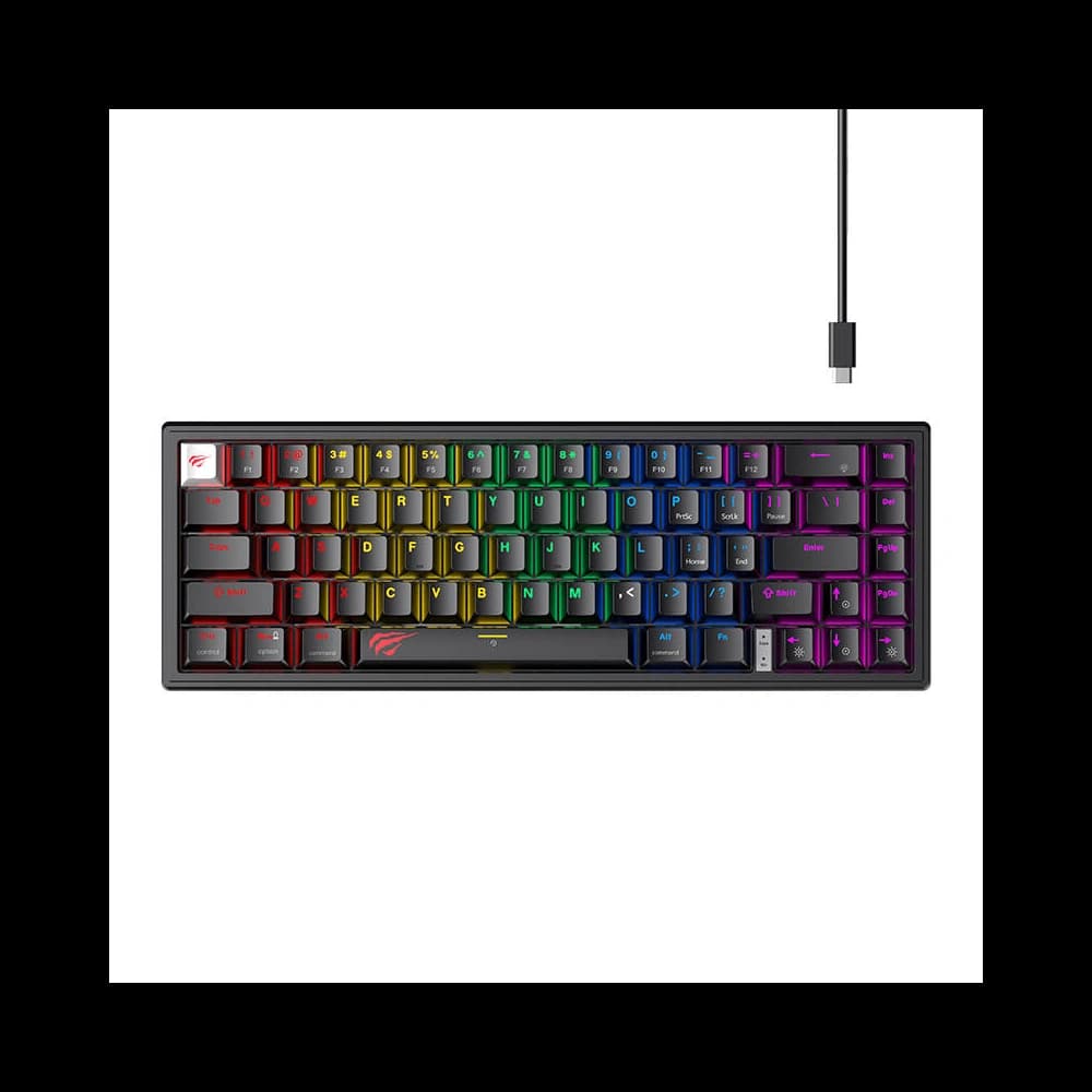 Gaming-Tastatur HAVIT KB874L RGB schwarz - 1