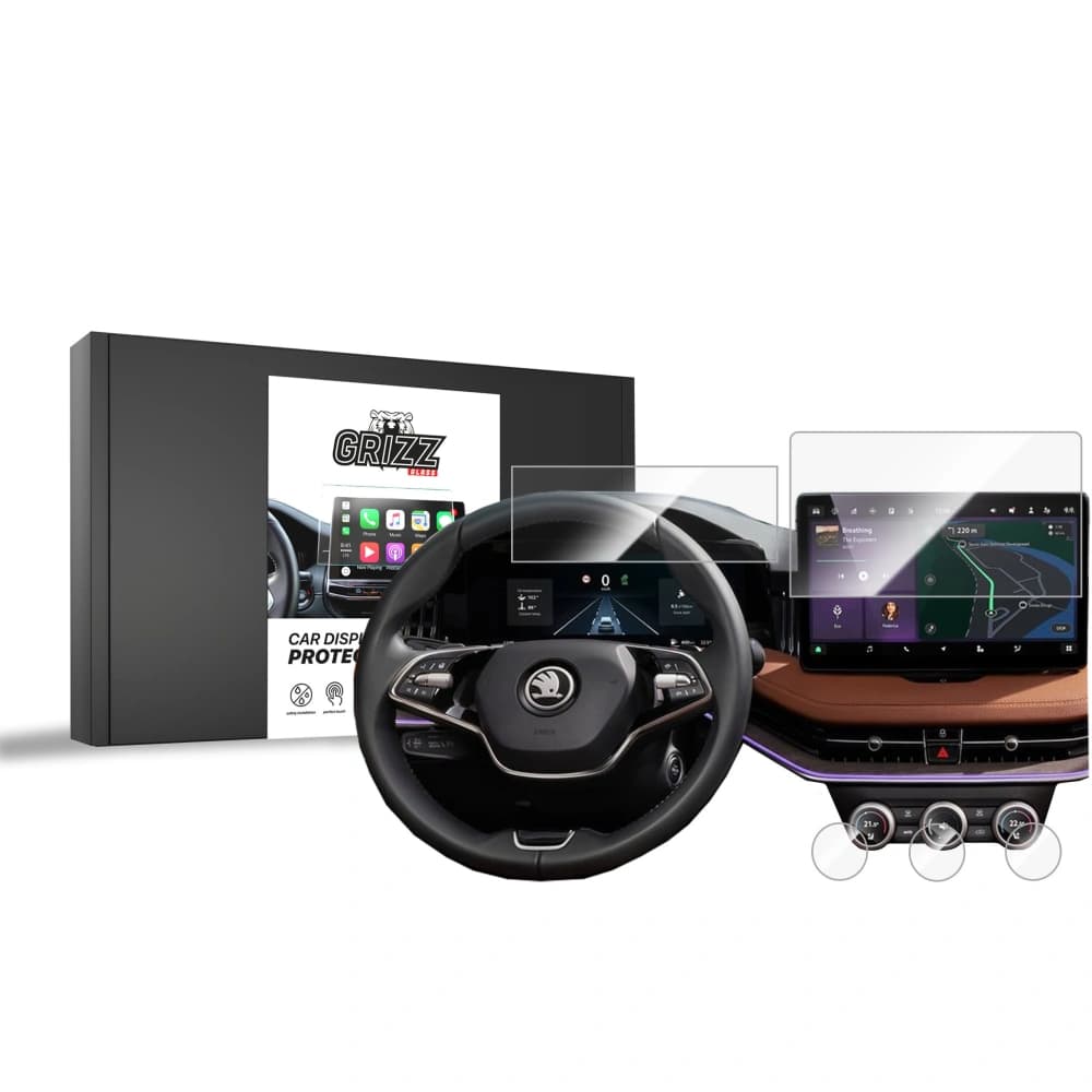 Ceramic GrizzGlass CarDisplay Protection Skoda Superb 4 13" 2024-2025 [5in1] - 1