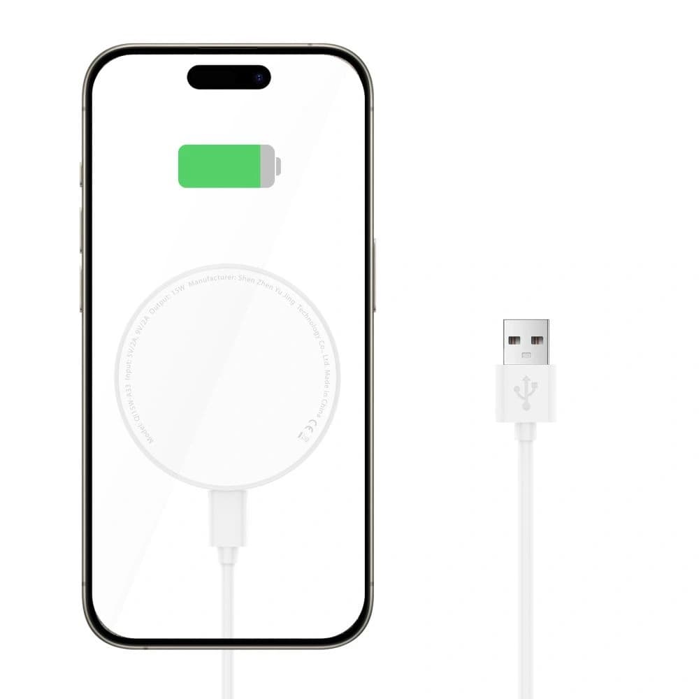 Tech-Protect QI15W-A33 Magnetic MagSafe Wireless Charger White - 3