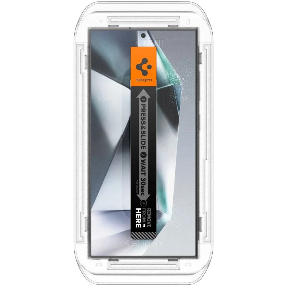 Gehärtetes Glas Spigen GLAS.tR ez Fit Samsung Galaxy S24 Ultra Privacy [2 PACK] - 3