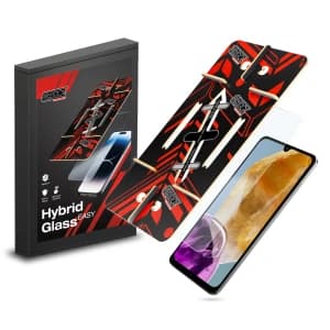 Hybriertes Glas GrizzGlass HybridGlass Easy für Samsung Galaxy M15