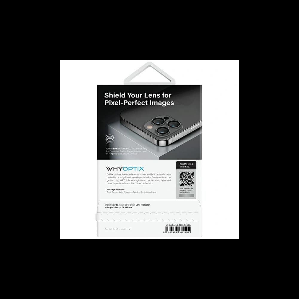 UNIQ Optix Aluminium Camera Lens Protector Apple iPhone 14 / 14 Plus sterling silver - 4