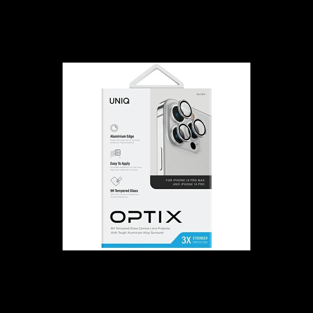 UNIQ Optix Aluminium Camera Lens Protector Apple iPhone 14 Pro / 14 Pro Max sterling silver - 3