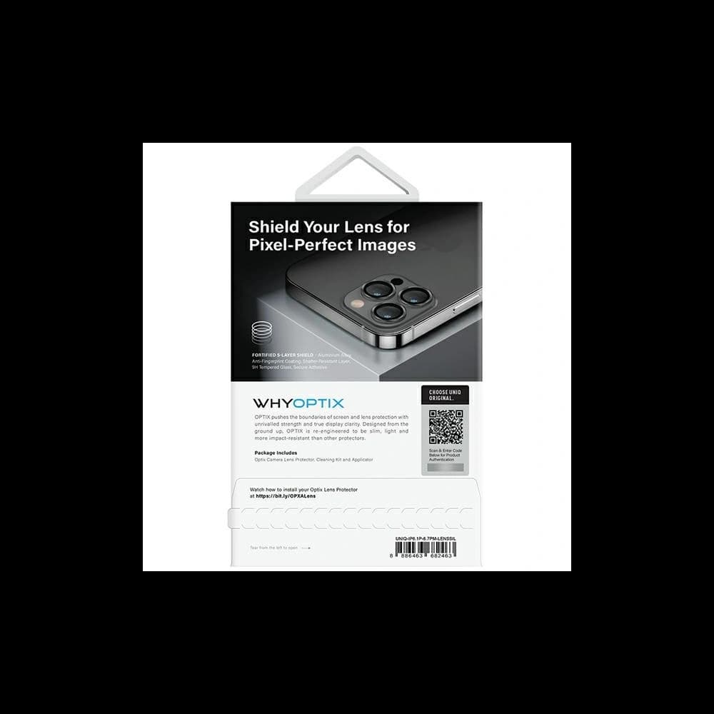 UNIQ Optix Aluminium Camera Lens Protector Apple iPhone 14 Pro / 14 Pro Max sterling silver - 4