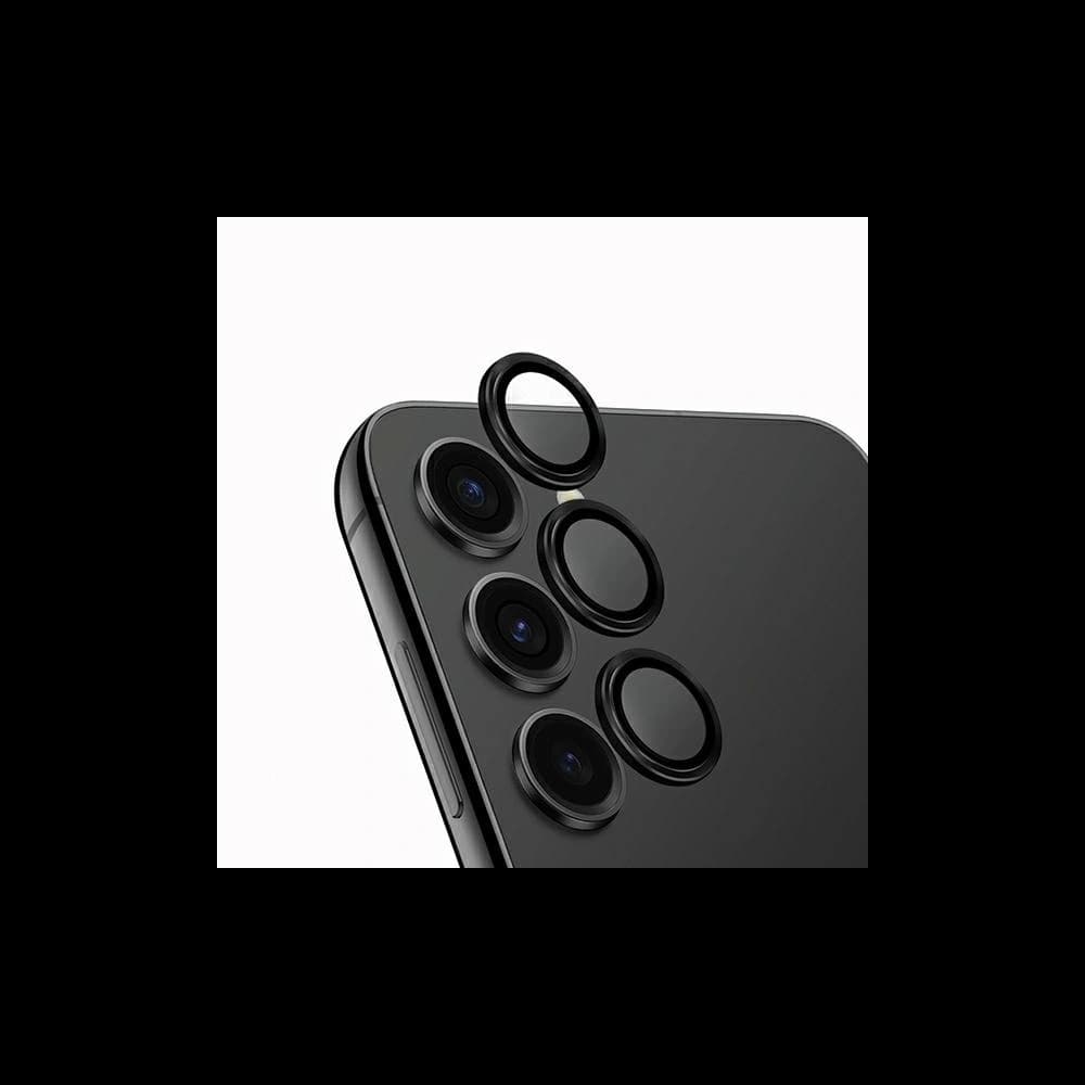 Glas für das Objektiv der UNIQ Optix Aluminium Kamera Linse Schutz Samsung Galaxy S24 Mitternachts schwarz - 1