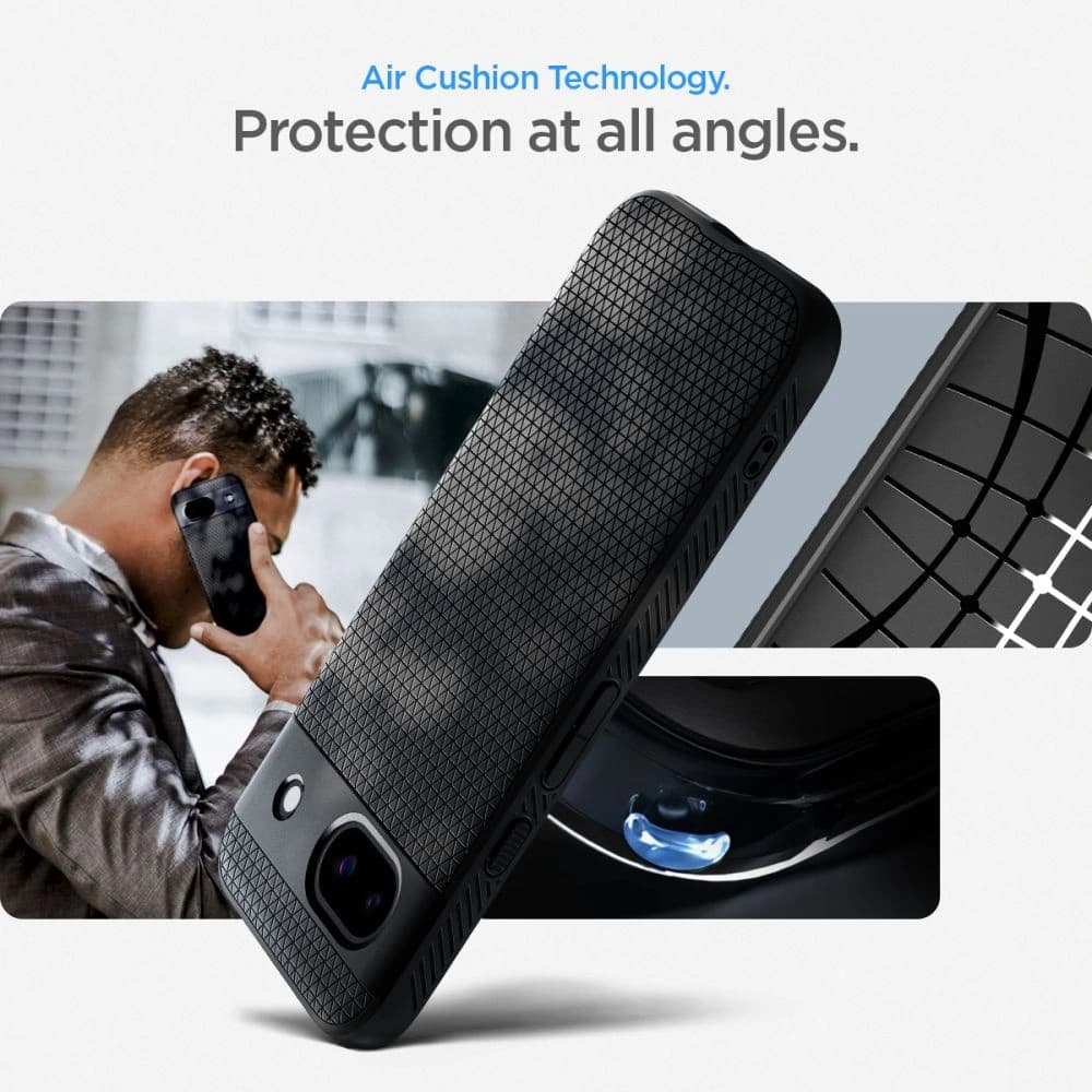Case Spigen Liquid Air Google Pixel 8a Matt Schwarz - 14