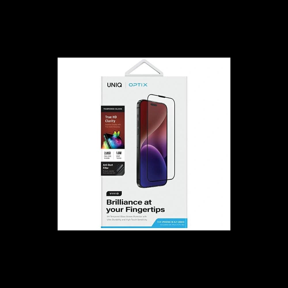 Hartglas UNIQ Optix Vivid Apple iPhone 15 Plus klar - 6