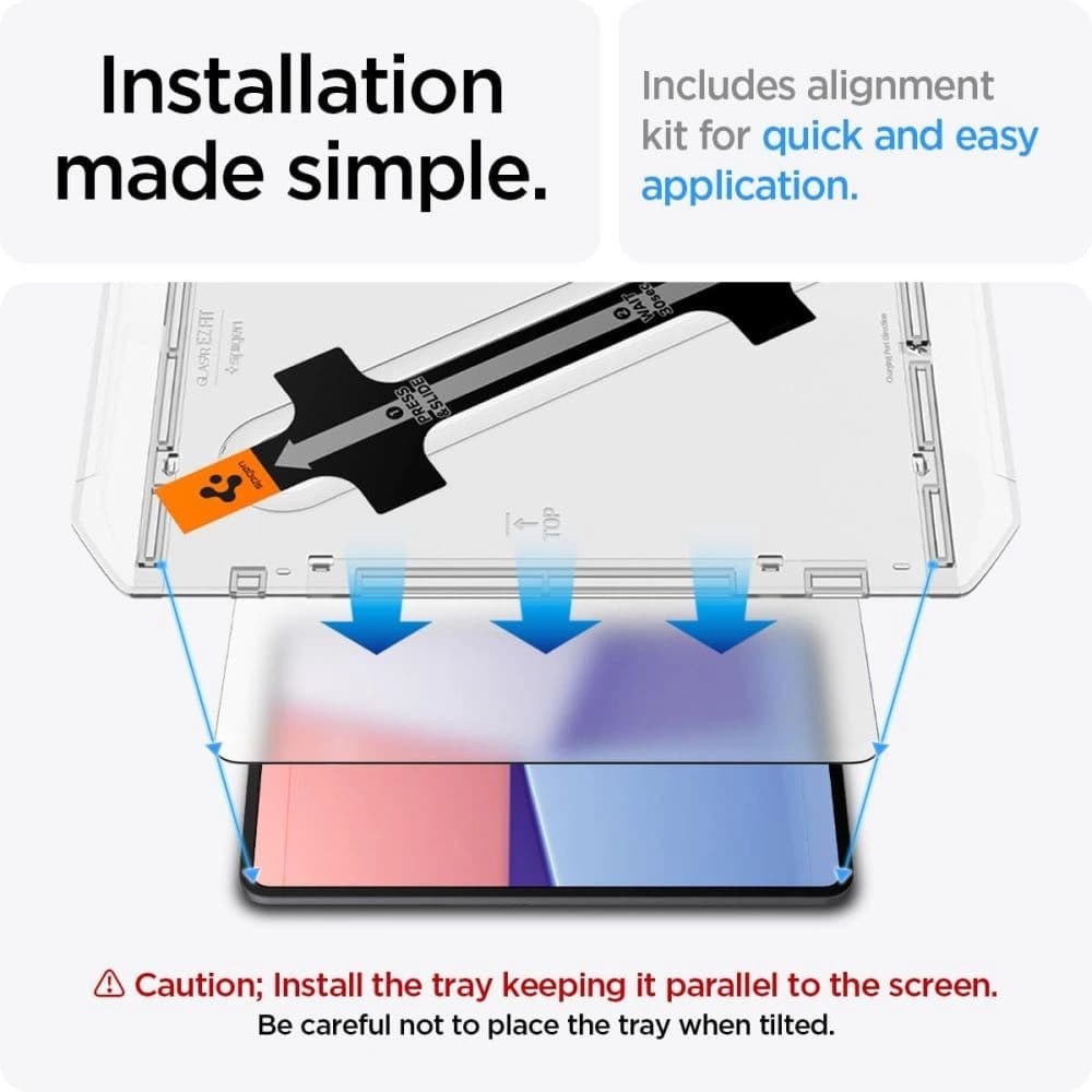 Spigen GLAS.tR ez Fit Apple iPad Pro 13" 2024 (7 gen) / 2025 (8 gen) Clear - 4