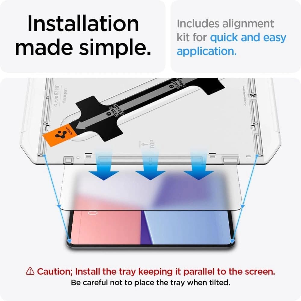 Gehärtetes Glas Spigen Paper Touch Apple iPad Pro 11" 2024 (5. Generation) Matt Klar - 5